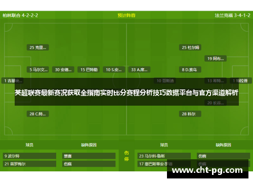 英超联赛最新赛况获取全指南实时比分赛程分析技巧数据平台与官方渠道解析